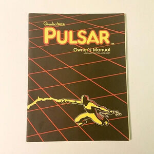 Vintage 1981 Pulsar Owners Manual Gremlin Sega  Arcade Game Manual